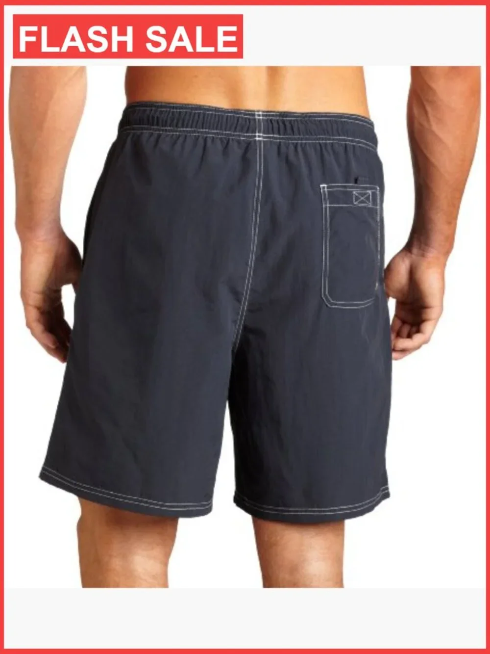 Men's Quick Dry Swim Trunks with Side Pockets - Medium
